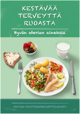 Terveyttä ruoasta! Lautasmalli -juliste Kala